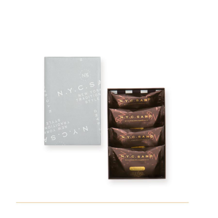 ニューヨーク キャラメルサンド Wチョコレート ニューヨークリッチサンド アンド ダブルチョコレート 4個入り 贈答用 クール対象商品 嵐にしやがれ Nyrw5 Meecolle 通販 Yahoo ショッピング