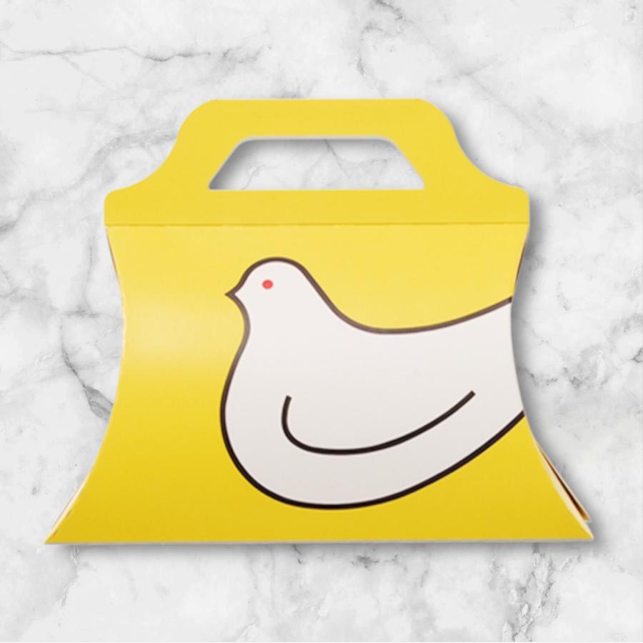 鎌倉 豊島屋 鳩サブレ 4枚手提げ 黄色 時期によりバッグの柄が違います