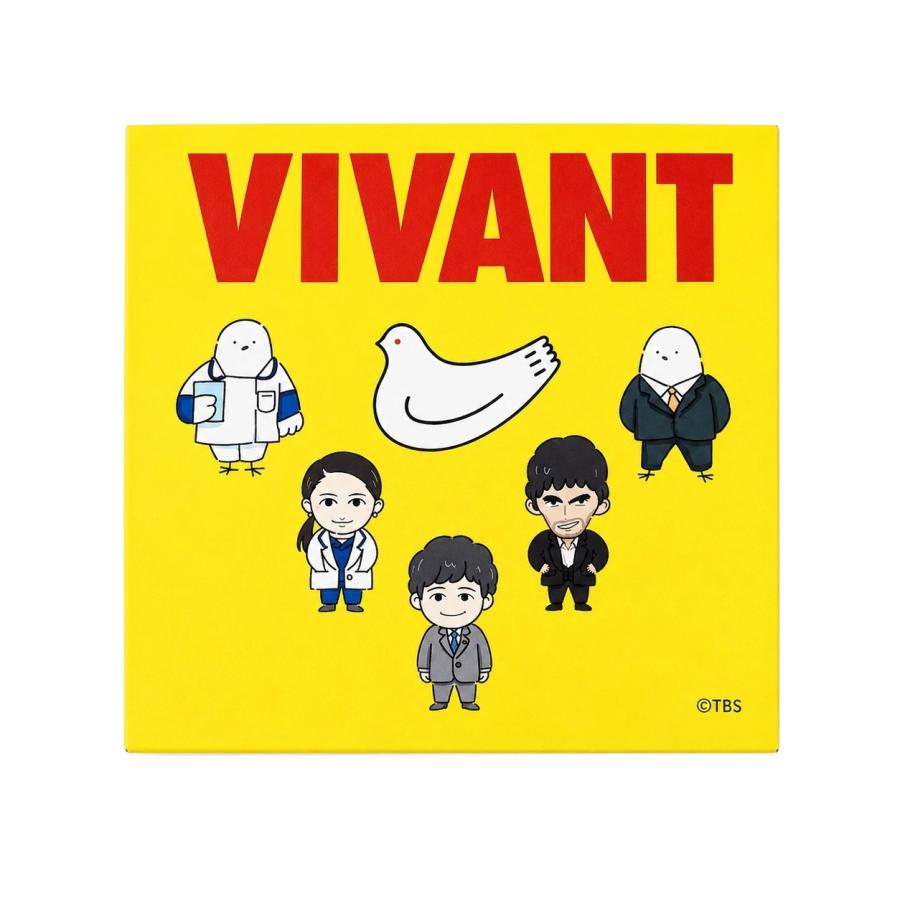 鳩サブレ VIVAVT 鎌倉 豊島屋 鳩サブレ 8枚入り 1缶 VIVANT 缶 ver.n
