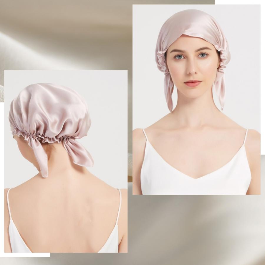 ナイトキャップ シルク100% ロング シルク  キャップ  保湿美髪 髪質改善 ロングヘア用 おしゃれ 枝毛 寝癖防止  寝ぐせ 髪 就寝用 ロングヘアー産後ケア |  | 14