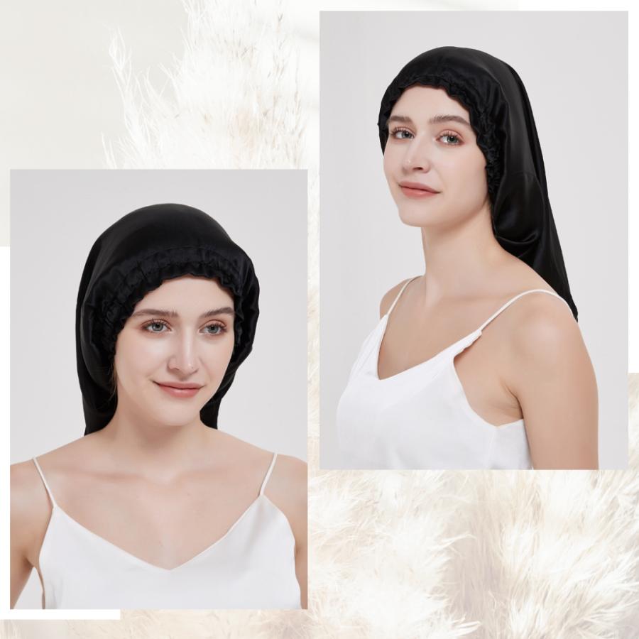 ナイトキャップ シルク100% ロング シルク  キャップ  保湿美髪 髪質改善 シルクナイトキャップ ロングヘア用 筒型デザイン クリスマス プレゼント おしゃれ |  | 20