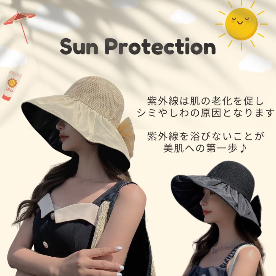 帽子 レディース 大きいサイズ 紐調整 サイズ調整 完全遮光 遮光100% upf50 UVカット つば広 折りたたみ 自転車 飛ばない 日よけ かぶる日傘 ジョギング UV |  | 01