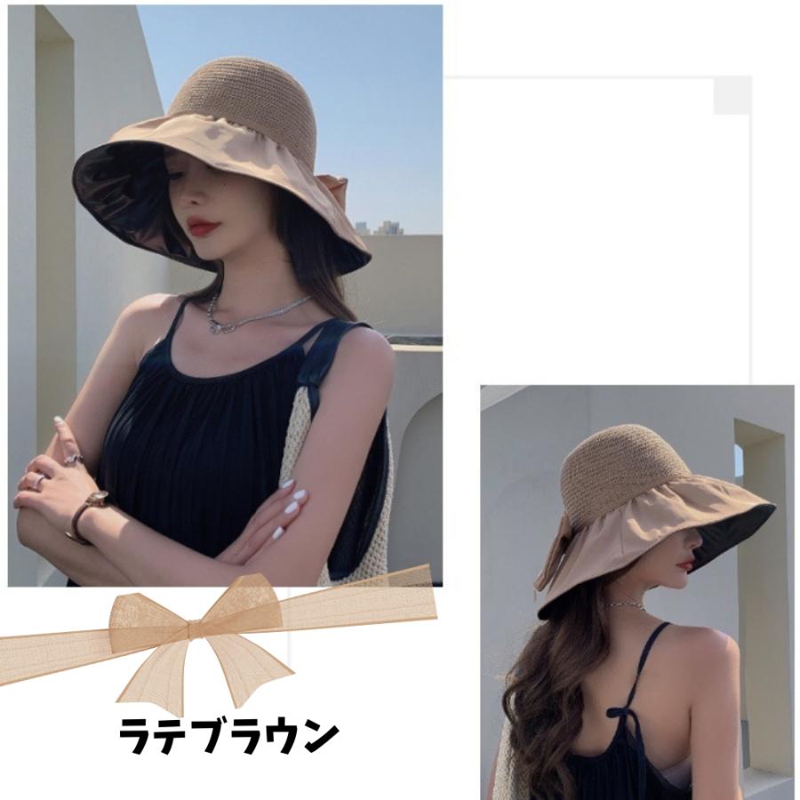 帽子 レディース 大きいサイズ 紐調整 サイズ調整 完全遮光 遮光100% upf50 UVカット つば広 折りたたみ 自転車 飛ばない 日よけ かぶる日傘 ジョギング UV |  | 07