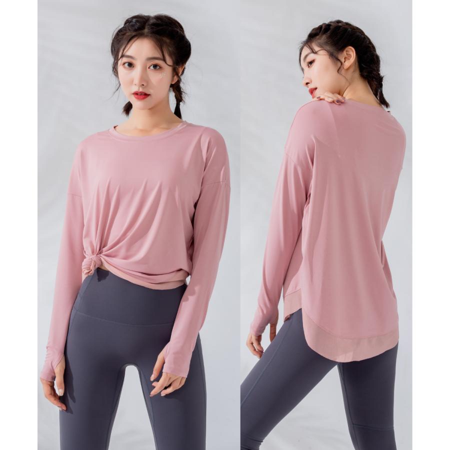 ヨガウェア ランニングウェア ヨガ ホットヨガ トレーニング トップス トップス ジョギング ピラティスウェア 長袖 オールシーズン 伸縮 ストレッチ |  | 20