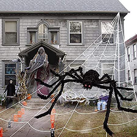 売れ筋がひ贈り物！ Spider FT 16 Decorations Halloween Outdoor baisheng Web Spider FT 2.46 with オブジェ、置き物