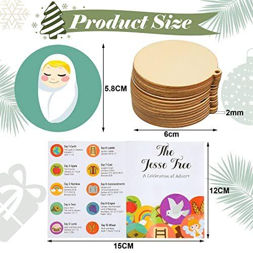 消費税無し Kit Ornament Tree Jesus Ornament Advent Diy Pieces 102 For Jess Wood Advent カレンダー Popshap Com