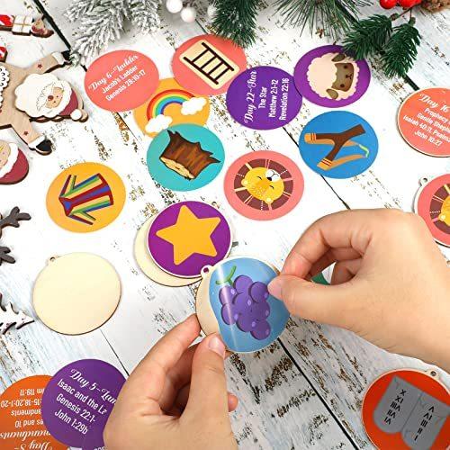 消費税無し Kit Ornament Tree Jesus Ornament Advent Diy Pieces 102 For Jess Wood Advent カレンダー Popshap Com