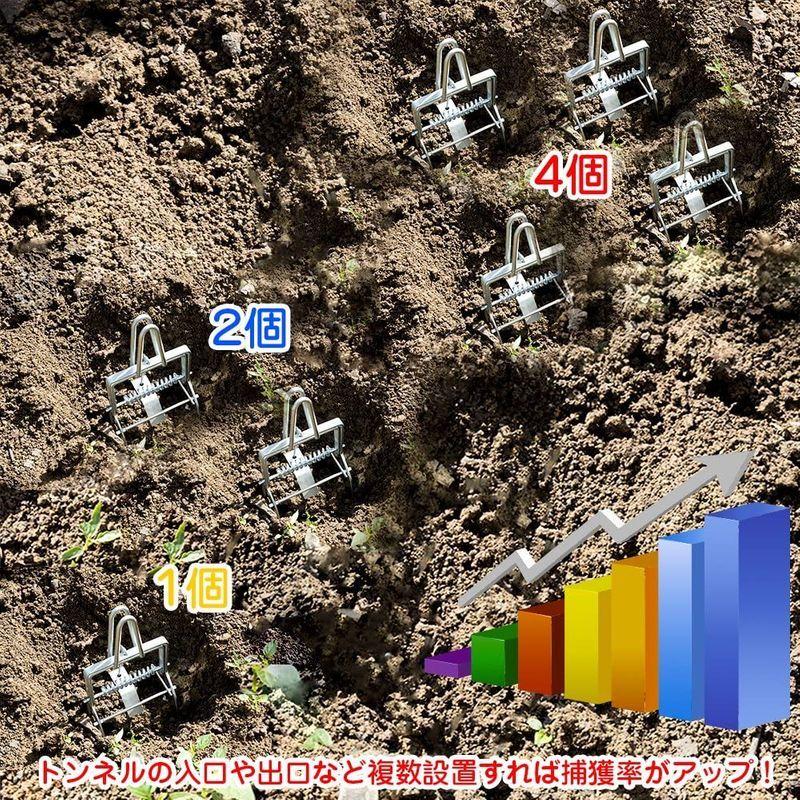 超歓迎された 農具 モグラトラップ モグラ捕り器 モグラ捕獲器 もぐら 退治 もぐら撃退 土竜撲滅器 2個セット