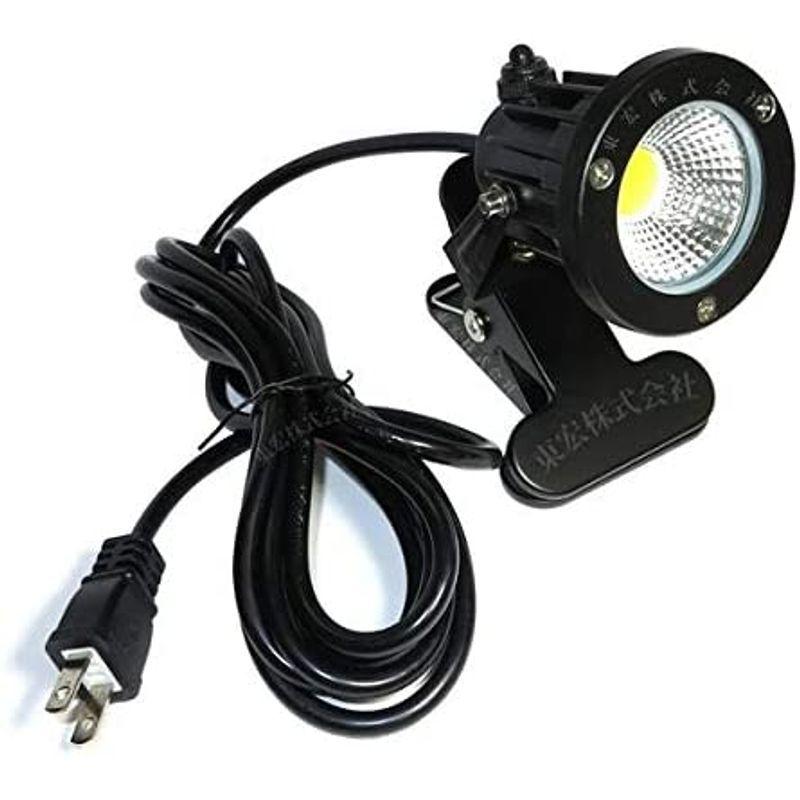 電球色 LEDクリップライト 小型 (PSE)規格品 防雨 防水型 5W (40W相当) スイッチ付 コード長3m 看板用・黒板用照明/店舗|meer-shoji|02