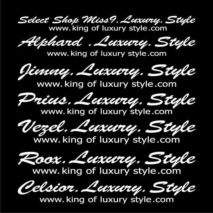 3M 車名入りブラッシュ筆記体文字ステッカー【車名文字変更無料】【横