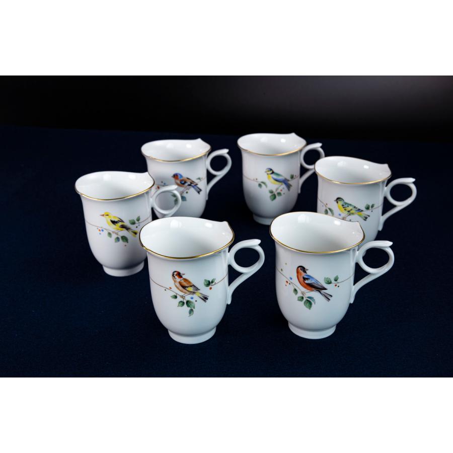 マイセン 【秘色】マイセン希少品！Meissen バード＆鳥 カップ 6点
