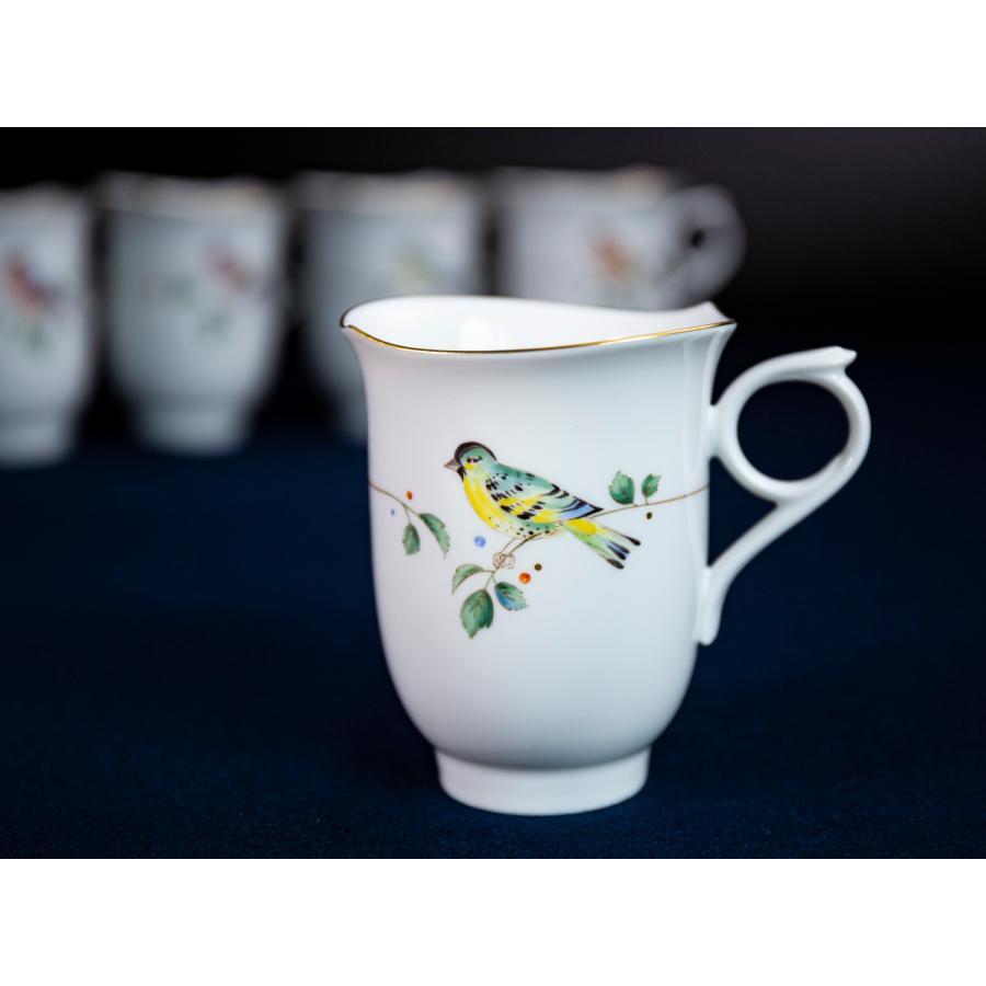 マイセン 【秘色】マイセン希少品！Meissen バード＆鳥 カップ 6点