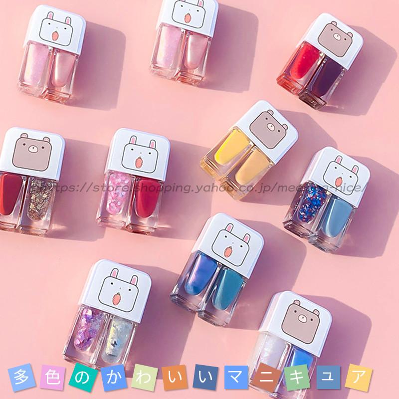 ネイルカラー マニキュア 速乾 多色 5色セット ネイル 爪に優しい オフィス かわいい 夏ネイル ナチュラル 予約販売 本 セルフネイル