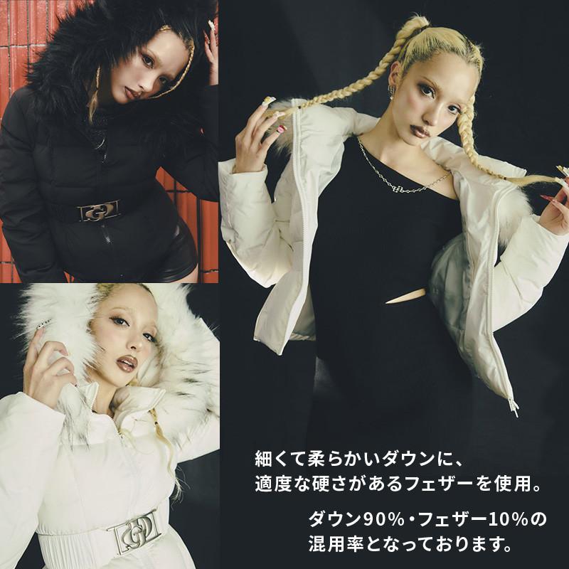 GYDA（ジェイダ） GDベルト付きショートダウンコート 072610040101