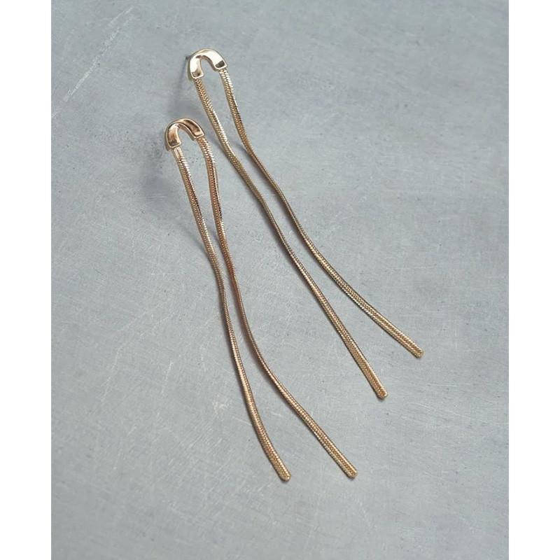フラット スネーク ダングル ピアス GOLDY ゴールディ 1240202 goldy アクセサリー レディース 女性 シルバー ゴールド goldy ピアス かわいい ロングピアス | GOLDY | 05