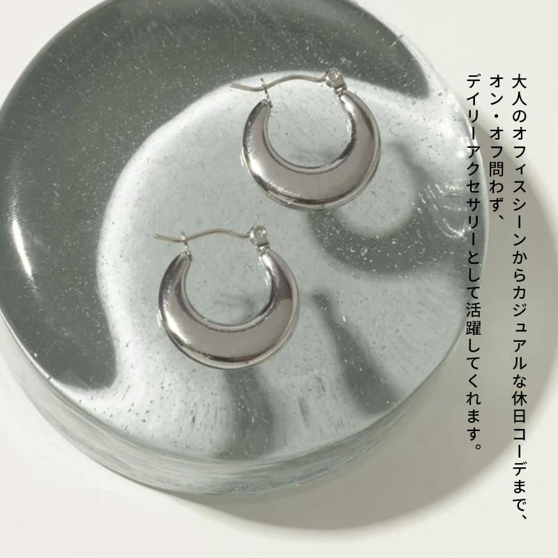 クレッセント フープ ステンレス ピアス GOLDY ゴールディ 1240812 goldy アクセサリー レディース 女性 メンズ 男性 シルバー ゴールド goldy ピアス | GOLDY | 07