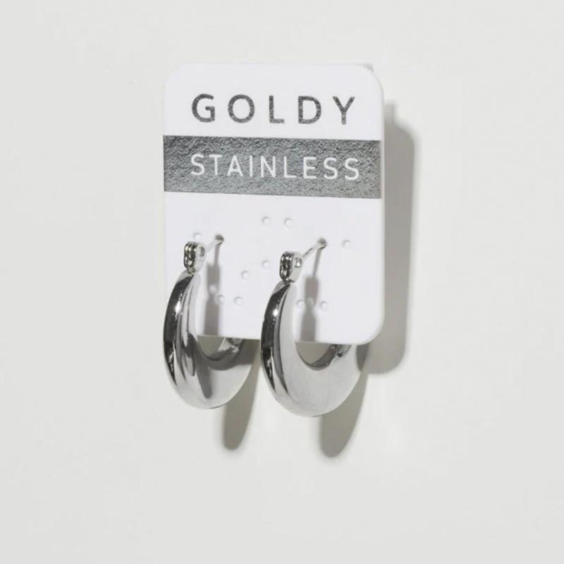 クレッセント フープ ステンレス ピアス GOLDY ゴールディ 1240812 goldy アクセサリー レディース 女性 メンズ 男性 シルバー ゴールド goldy ピアス | GOLDY | 08