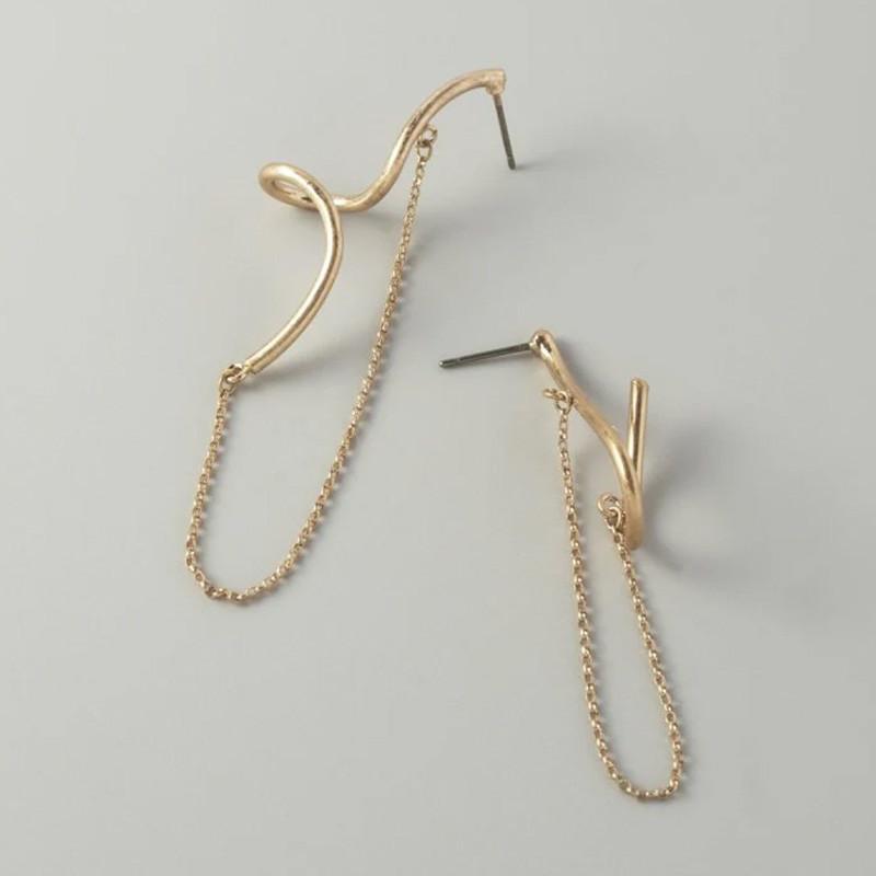 ニュアンス メタル × チェーン アシンメトリー ピアス GOLDY ゴールディ 1241105 goldy アクセサリー レディース 女性 アレルギーフリー シルバー ゴールド | GOLDY | 09