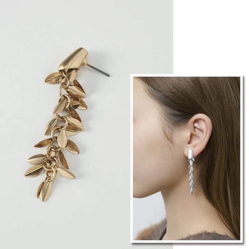 フリンジ チェーン フリル ピアス GOLDY ゴールディ 1241202 goldy アクセサリー レディース 女性 シルバー ゴールド マット チタンポスト アレルギー対応 | GOLDY | 11