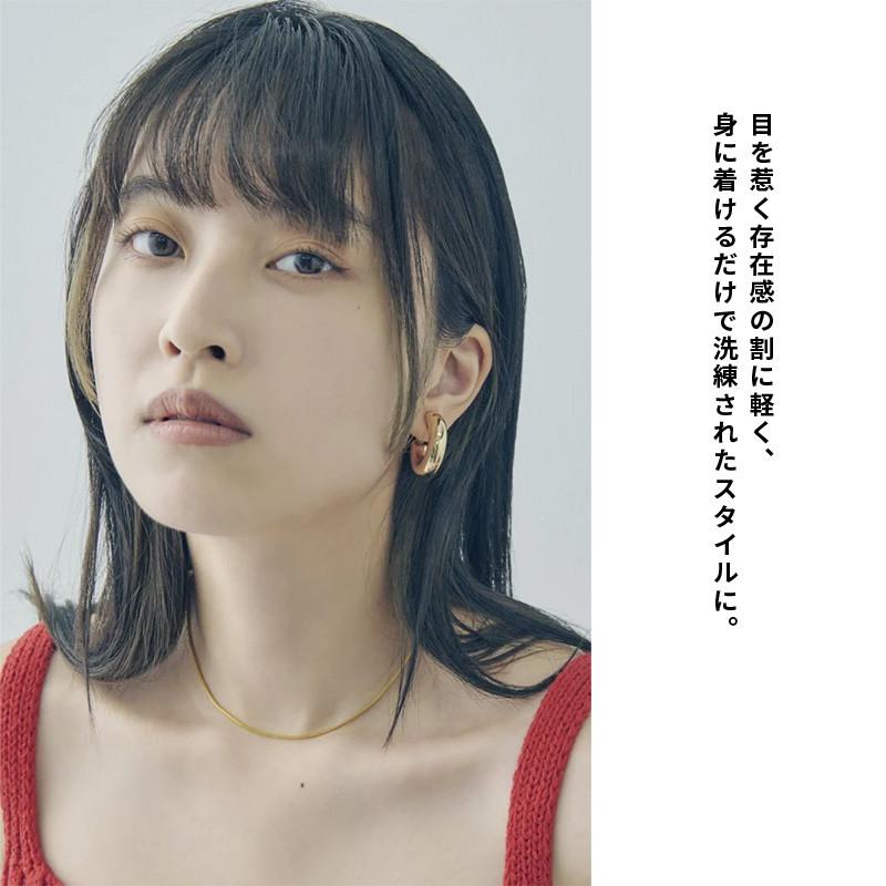 パイプ ライン フープ イヤリング GOLDY ゴールディ 2240708 goldy アクセサリー レディース 女性 シルバー ライトゴールド goldy イヤリング | GOLDY | 07