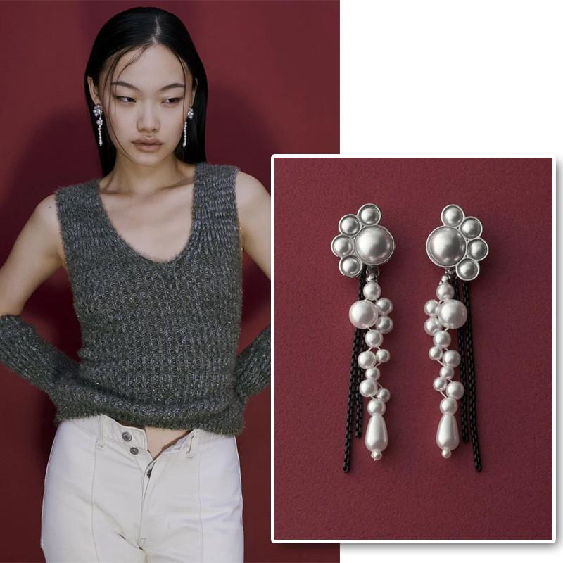 デコラティブ モノトーン イヤリング GOLDY ゴールディ 2241102 goldy アクセサリー レディース 女性 パール ブラック goldy イヤリング ゴールディ イヤリング | GOLDY | 08