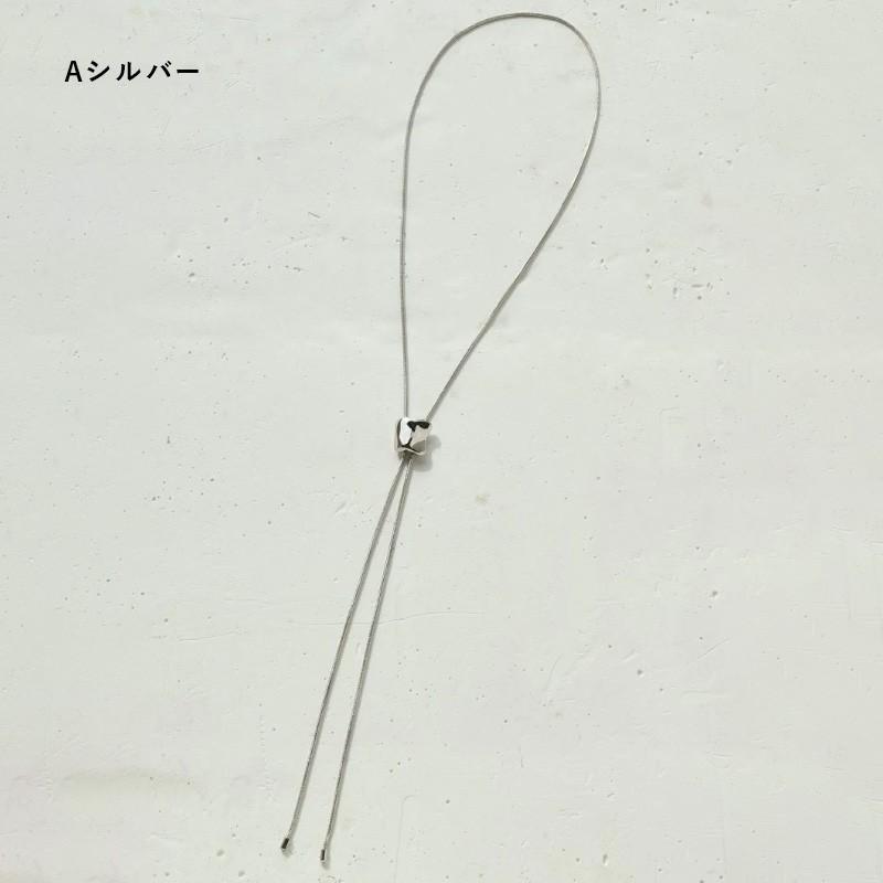 ループ タイイング メタル ネックレス goldy ゴールディ アクセサリー 3221101 レディース メンズ ロングネックレス ゴールド シルバー 女性 男性 スライド | GOLDY | 01