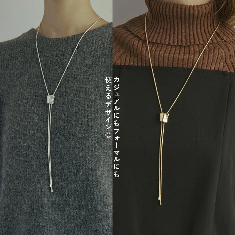 ループ タイイング メタル ネックレス goldy ゴールディ アクセサリー 3221101 レディース メンズ ロングネックレス ゴールド シルバー 女性 男性 スライド | GOLDY | 06