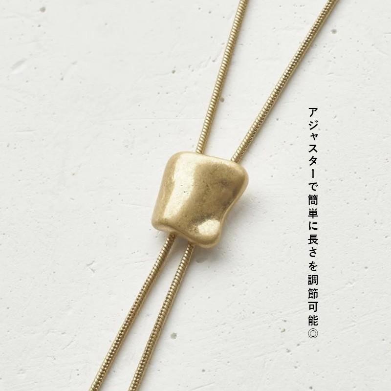 ループ タイイング メタル ネックレス goldy ゴールディ アクセサリー 3221101 レディース メンズ ロングネックレス ゴールド シルバー 女性 男性 スライド | GOLDY | 09