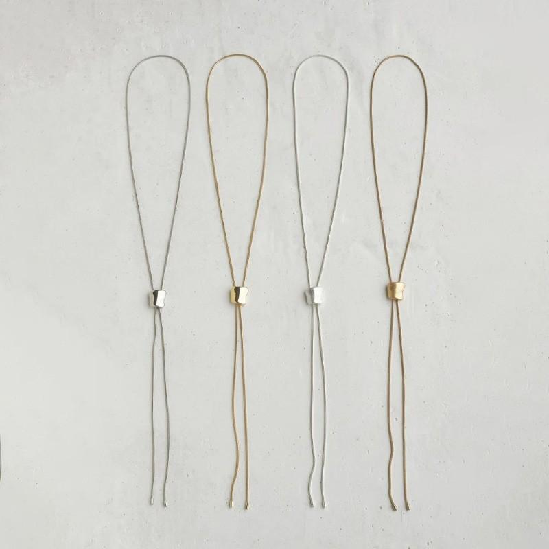 ループ タイイング メタル ネックレス goldy ゴールディ アクセサリー 3221101 レディース メンズ ロングネックレス ゴールド シルバー 女性 男性 スライド | GOLDY | 12