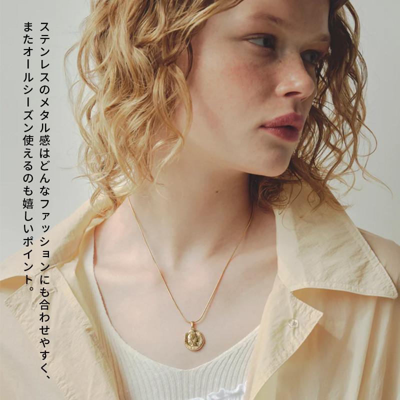 コイン × スネーク チェーン ステンレス ネックレス GOLDY ゴールディ 3230704 goldy アクセサリー レディース コインネックレス アレルギー対応 | GOLDY | 08