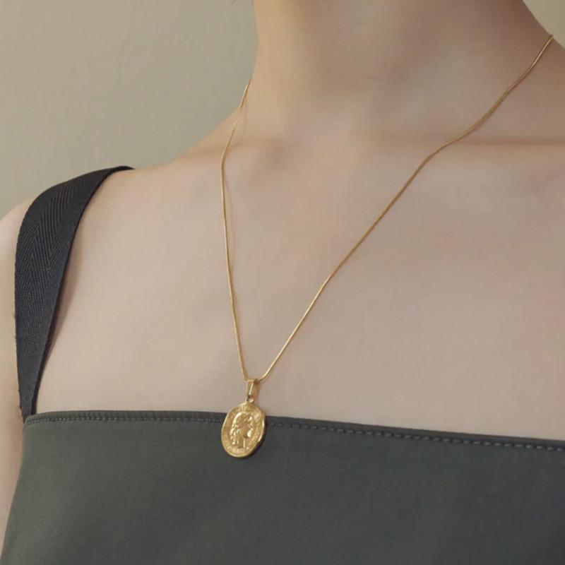 コイン × スネーク チェーン ステンレス ネックレス GOLDY ゴールディ 3230704 goldy アクセサリー レディース コインネックレス アレルギー対応 | GOLDY | 10
