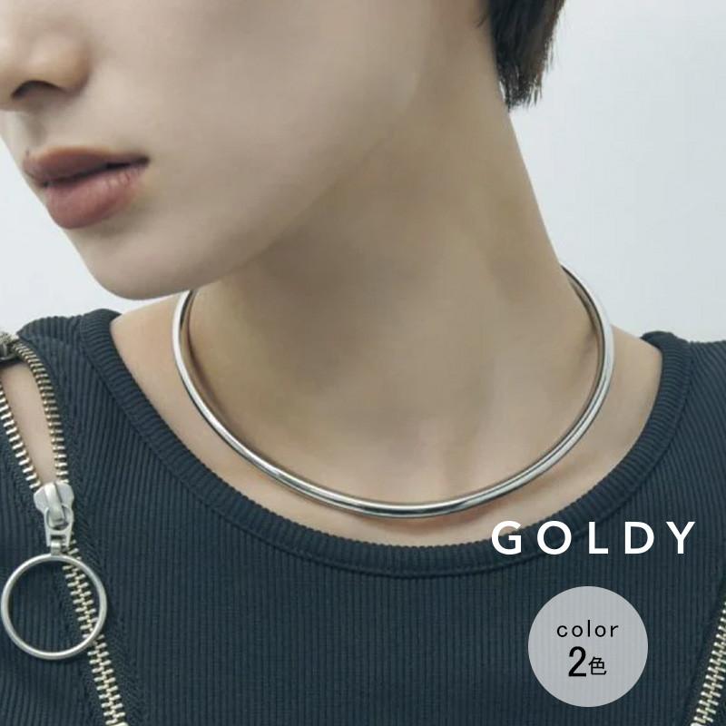 GOLDY ラウンド カーブ ステンレス ネックカフ ゴールディ
