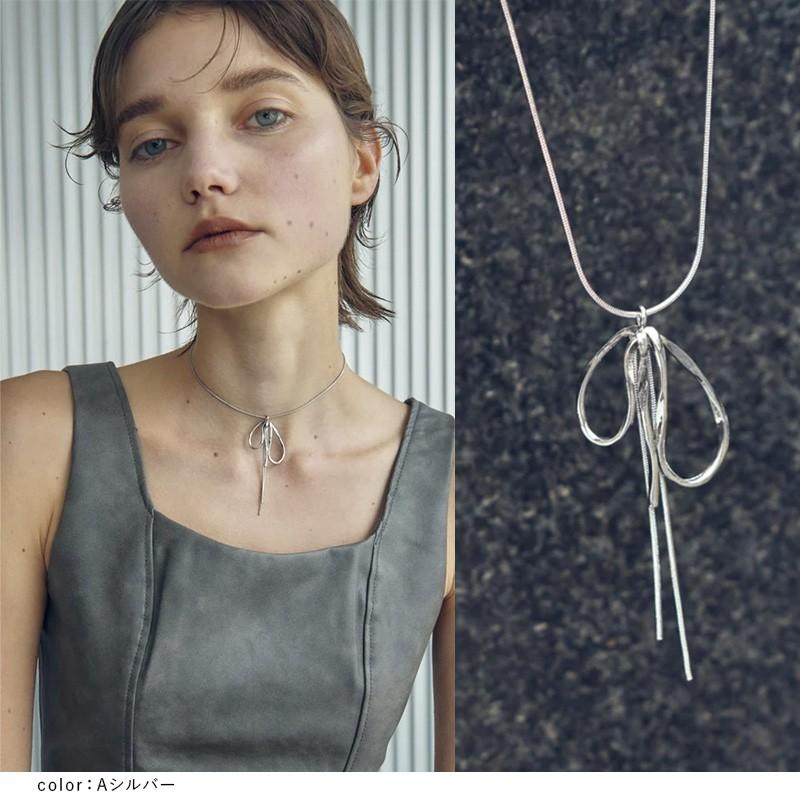 ドループ メタル チェーン リボン ネックレス GOLDY ゴールディ 3240703 goldy アクセサリー レディース ロングネックレス シルバー ゴールド goldy ネックレス | GOLDY | 08