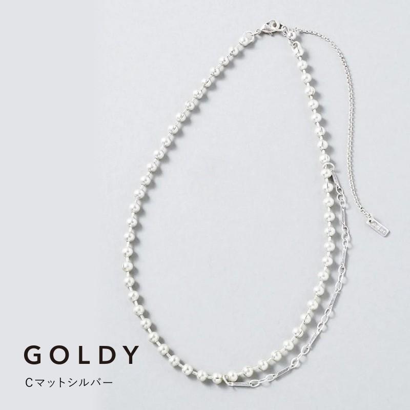 メタル ボール アシンメトリー ネックレス GOLDY ゴールディ 3240704 goldy アクセサリー レディース ネックレス ボールチェーン 調節可能 シルバー ゴールド | GOLDY | 03