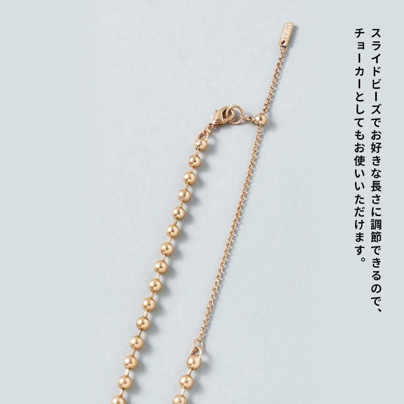メタル ボール アシンメトリー ネックレス GOLDY ゴールディ 3240704 goldy アクセサリー レディース ネックレス ボールチェーン 調節可能 シルバー ゴールド | GOLDY | 06