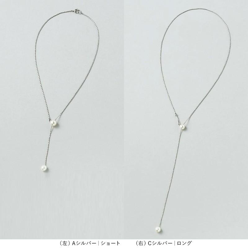 パール スライド チェーン ネックレス GOLDY ゴールディ 3240707 goldy アクセサリー レディース パールネックレス スライドネックレス シルバー ゴールド | GOLDY | 14