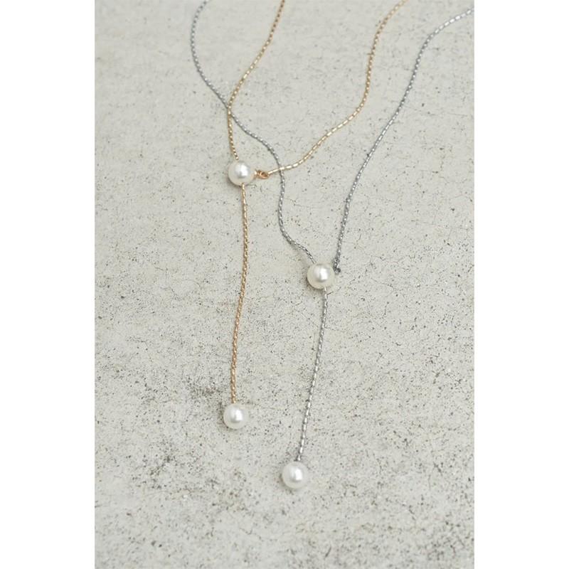パール スライド チェーン ネックレス GOLDY ゴールディ 3240707 goldy アクセサリー レディース パールネックレス スライドネックレス シルバー ゴールド | GOLDY | 08