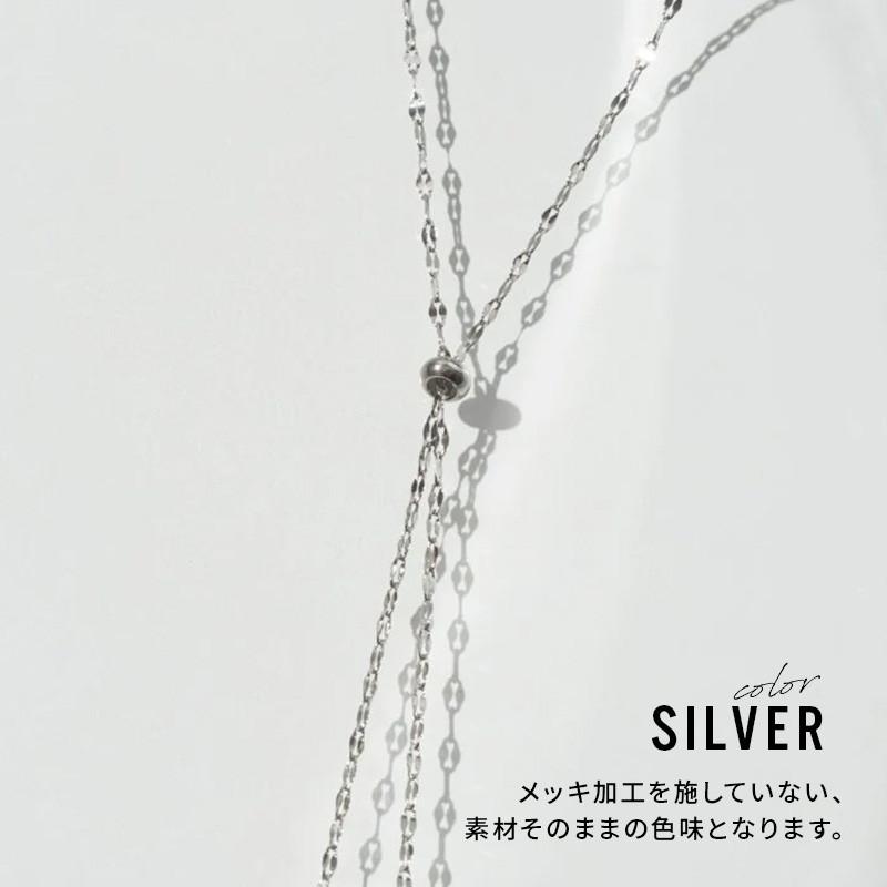 チェーン スライド ステンレス ネックレス GOLDY ゴールディ 3240709 goldy アクセサリー レディース チェーンネックレス シルバー ゴールド アレルギー対応 | GOLDY | 04