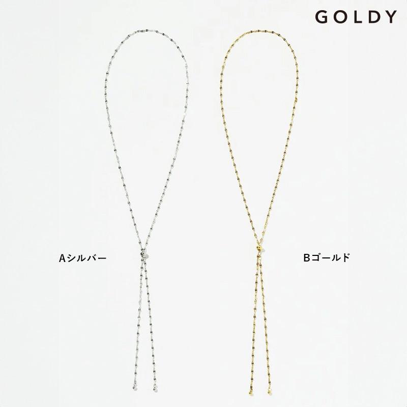 チェーン スライド ステンレス ネックレス GOLDY ゴールディ 3240709 goldy アクセサリー レディース チェーンネックレス シルバー ゴールド アレルギー対応 | GOLDY | 10