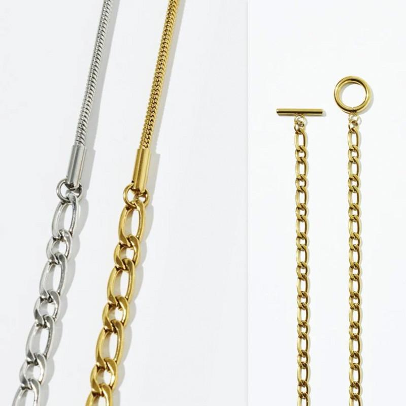 スイッチング チェーン マンテル ロング ステンレス ネックレス GOLDY ゴールディ 3240710 レディース goldy ネックレス アレルギー対応 シルバー ゴールド | GOLDY | 10