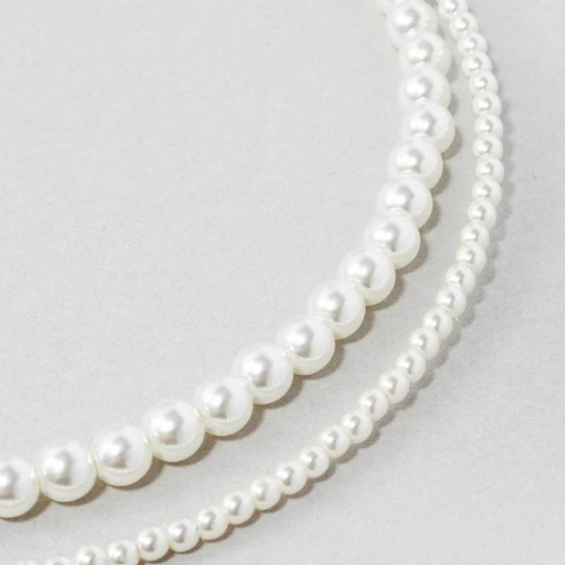 ライン パール ドループ バック ロング ネックレス GOLDY ゴールディ 3241002 goldy アクセサリー レディース パールネックレス シルバー ゴールド 調整可能 | GOLDY | 07