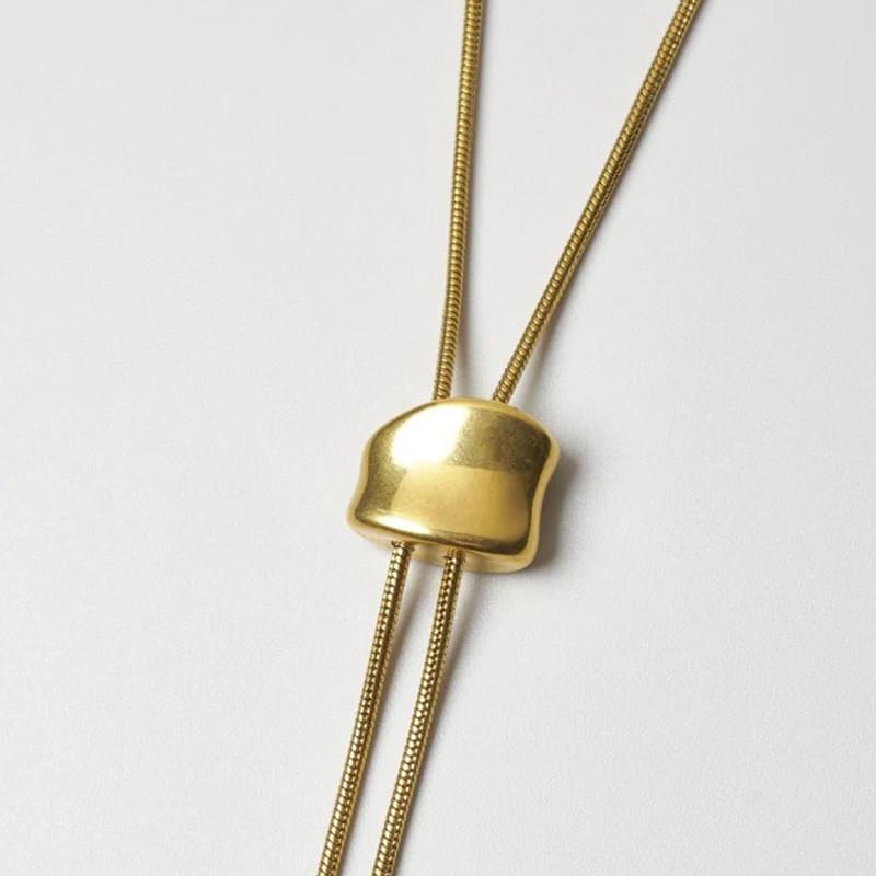 ループ タイイング ステンレス ネックレス GOLDY ゴールディ 3250253 goldy アクセサリー レディース  シルバー ゴールド アレルギー対応 ループタイネックレス | GOLDY | 09