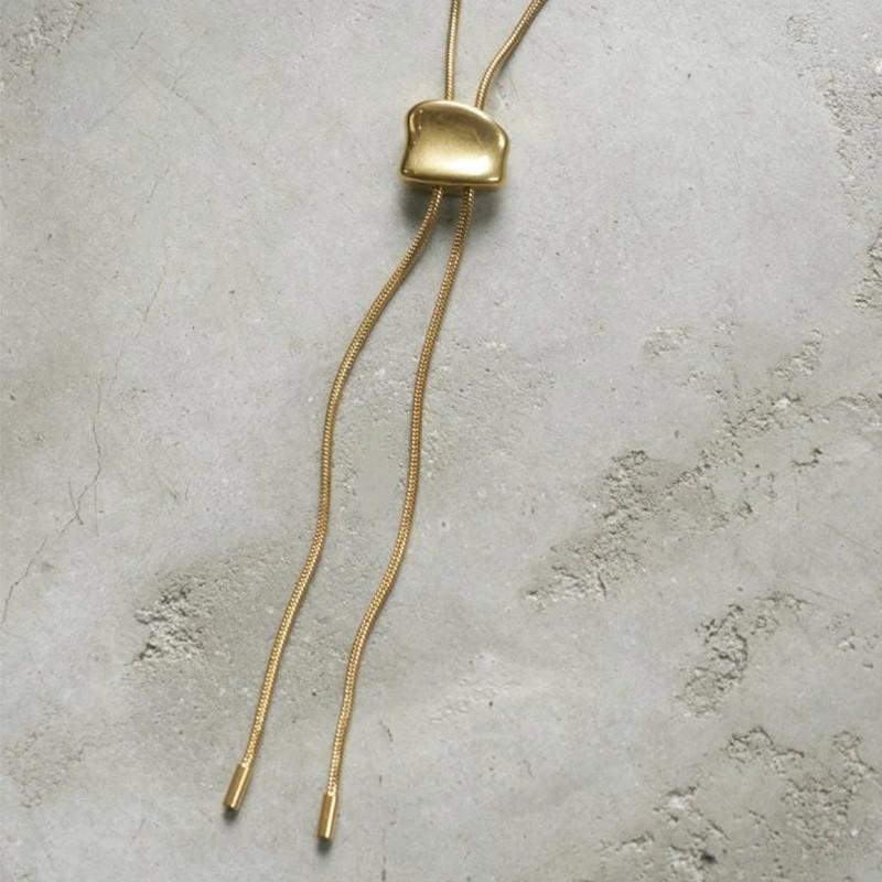 ループ タイイング ステンレス ネックレス GOLDY ゴールディ 3250253 goldy アクセサリー レディース  シルバー ゴールド アレルギー対応 ループタイネックレス | GOLDY | 11