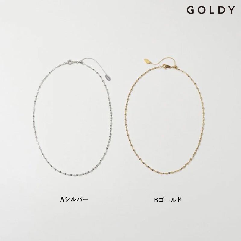 ペタル チェーン ステンレス ネックレス GOLDY ゴールディ 3250450 goldy アクセサリー レディース チェーンネックレス アレルギー対応 シルバー ゴールド | GOLDY | 12