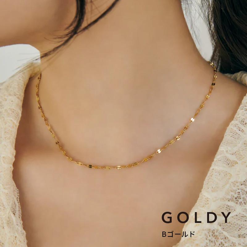 ペタル チェーン ステンレス ネックレス GOLDY ゴールディ 3250450 goldy アクセサリー レディース チェーンネックレス アレルギー対応 シルバー ゴールド | GOLDY | 02