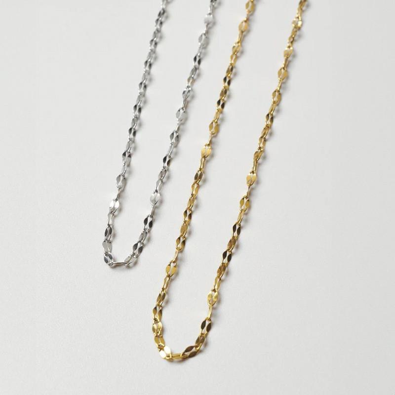 ペタル チェーン ステンレス ネックレス GOLDY ゴールディ 3250450 goldy アクセサリー レディース チェーンネックレス アレルギー対応 シルバー ゴールド | GOLDY | 08