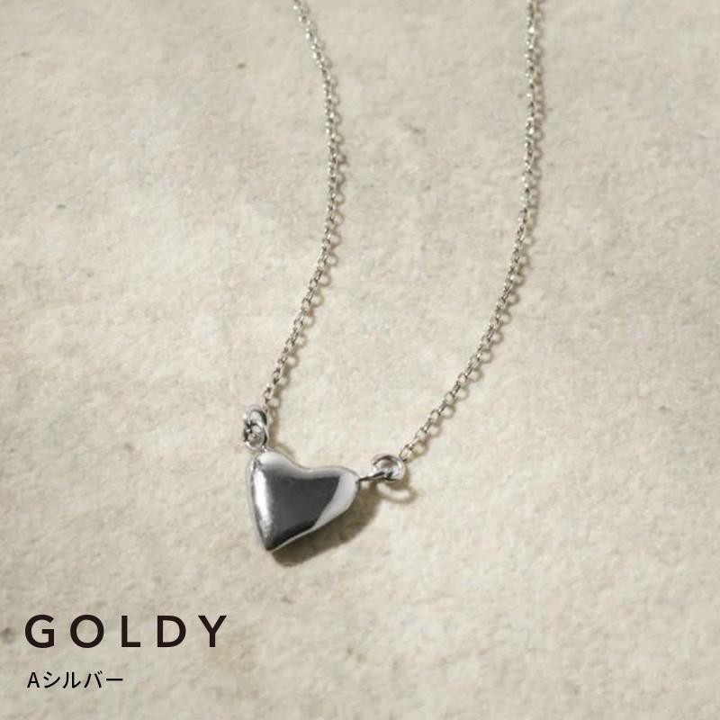 タイニー ハート ステンレス ネックレス GOLDY ゴールディ 3250451 レディース ハートネックレス 変色しにくい アレルギー対応 シルバー ゴールド ペンダント | GOLDY | 01