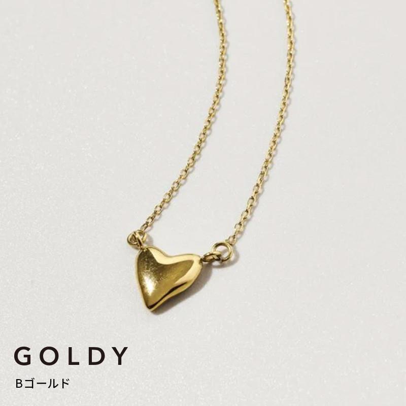 タイニー ハート ステンレス ネックレス GOLDY ゴールディ 3250451 レディース ハートネックレス 変色しにくい アレルギー対応 シルバー ゴールド ペンダント | GOLDY | 02