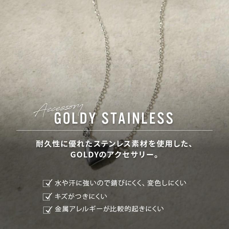 タイニー ハート ステンレス ネックレス GOLDY ゴールディ 3250451 レディース ハートネックレス 変色しにくい アレルギー対応 シルバー ゴールド ペンダント | GOLDY | 03