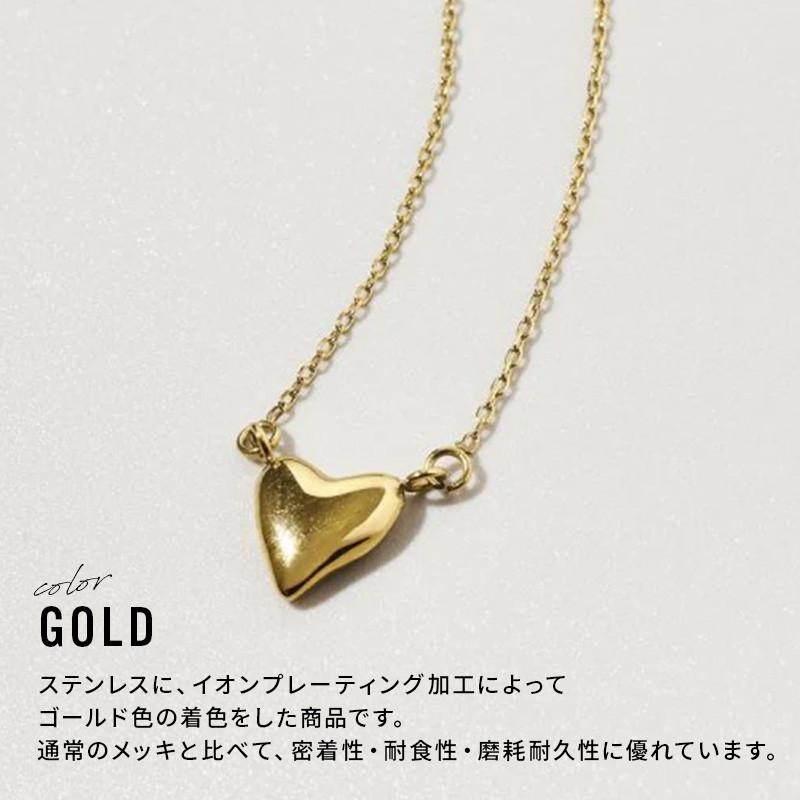 タイニー ハート ステンレス ネックレス GOLDY ゴールディ 3250451 レディース ハートネックレス 変色しにくい アレルギー対応 シルバー ゴールド ペンダント | GOLDY | 05